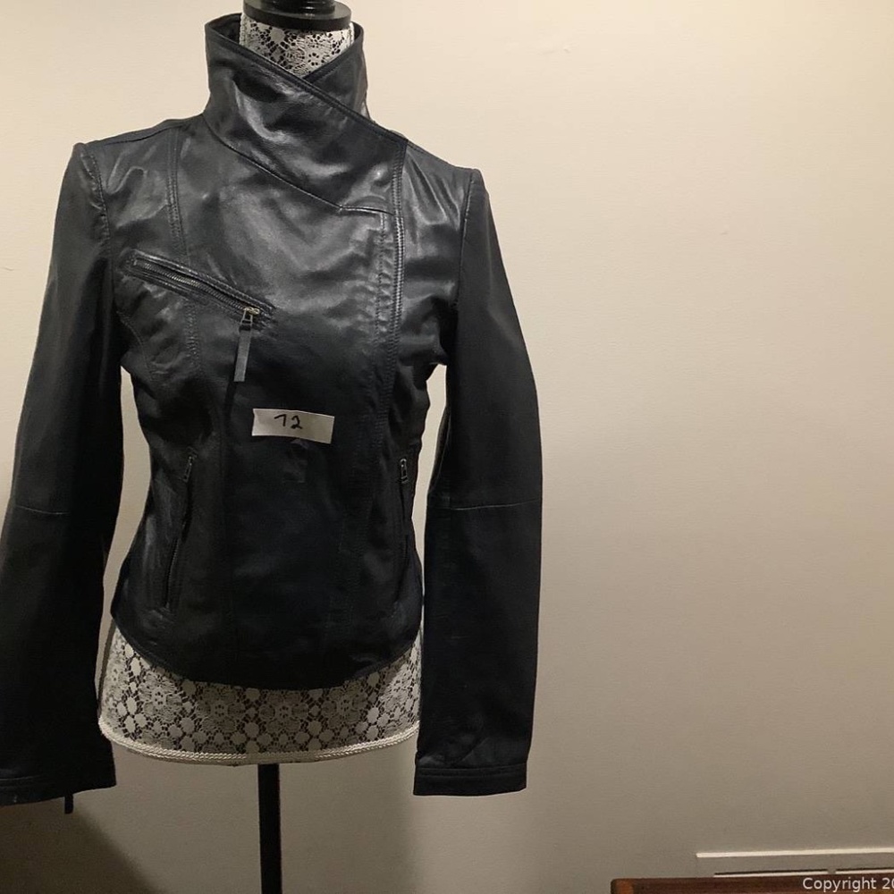 RW Blue leather jacket